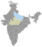 Inde • |0820/1250| • dynastie Chandela: carte